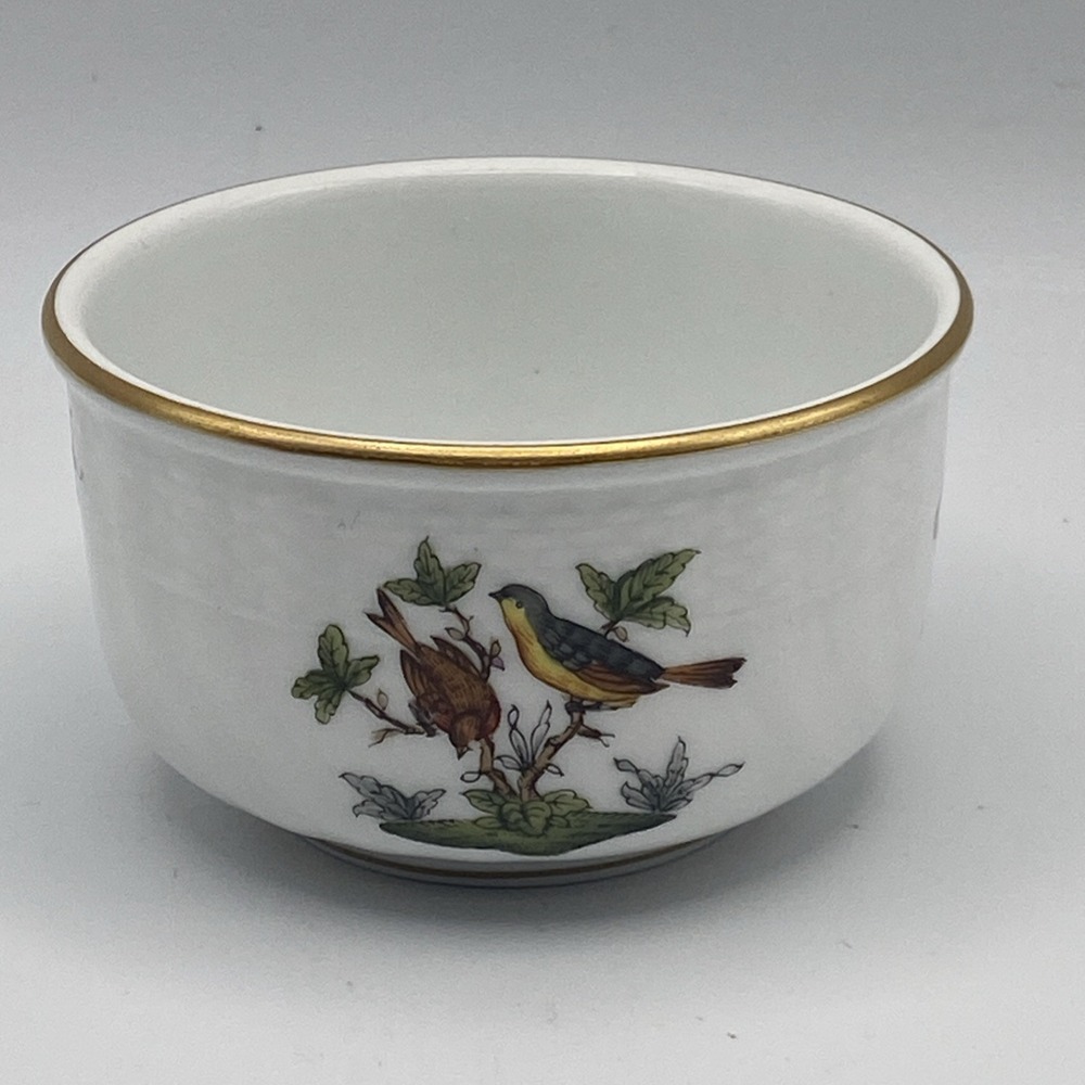 Herend Rothschild Bird Sugar Bowl Mini NO LID Open Butterflies 3 1/8 in